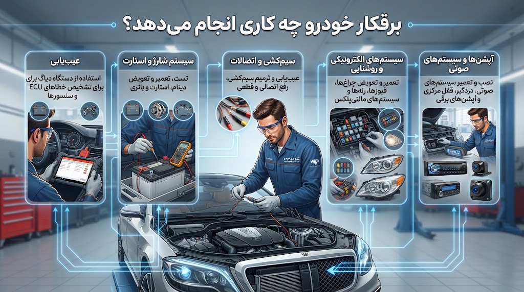 برقکار خودرو چه کاری انجام می‌دهد؟